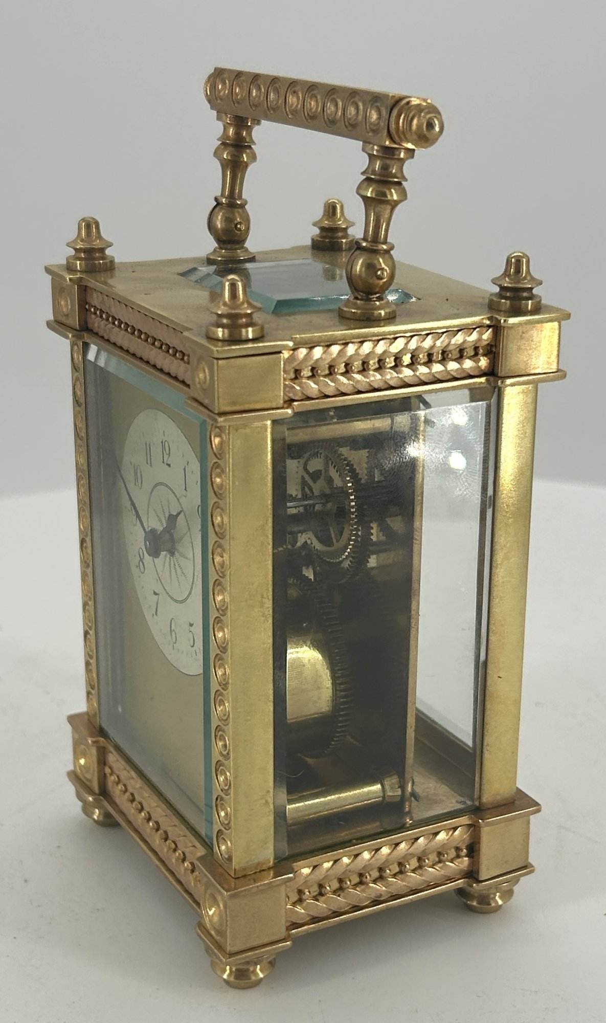Elegant Antique French Carriage clock - ca1900 - Image 5