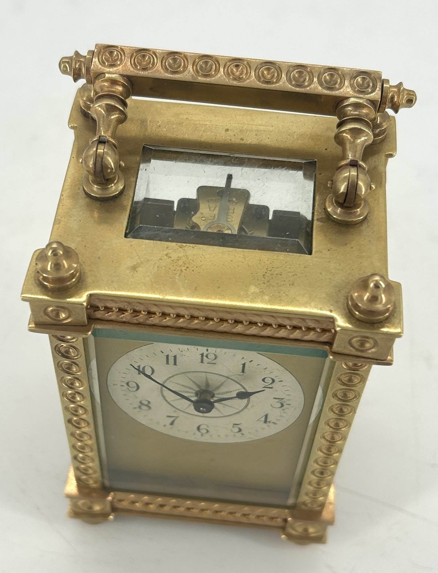 Elegant Antique French Carriage clock - ca1900 - Image 9