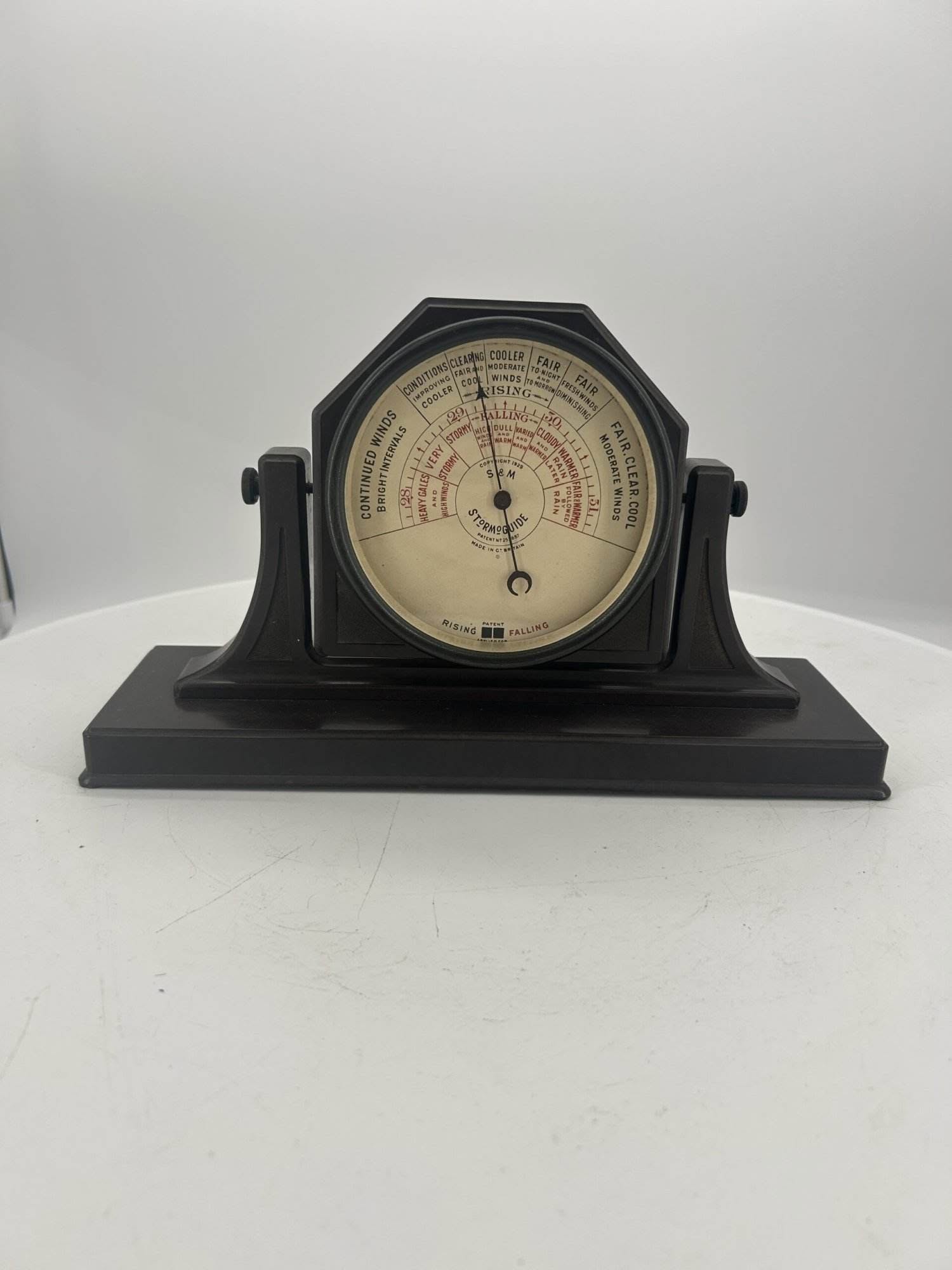 Art Deco Bakelite Desk Barometer – Ca1930
