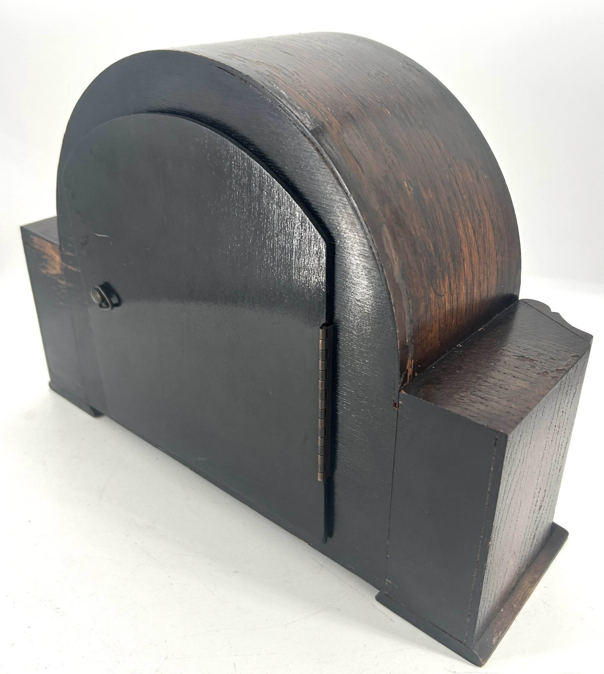 Great Art Deco Westminster chime Mantle clock – ca 1930 - Image 7