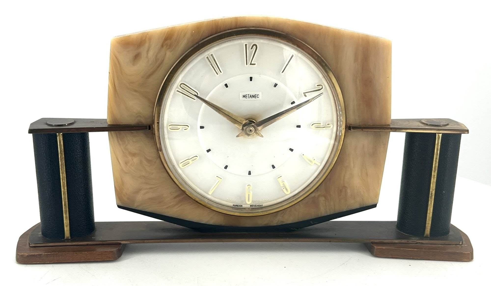 Fabulous Art Deco Metamec Mantle clock – ca 1940
