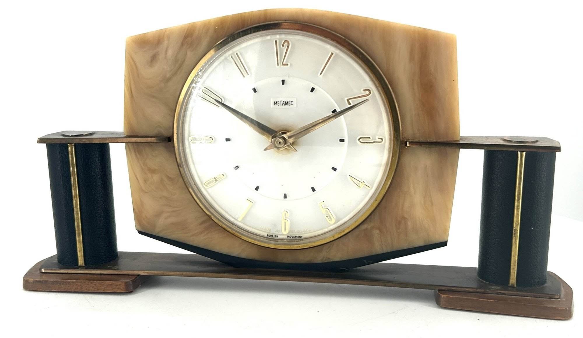 Fabulous Art Deco Metamec Mantle clock – ca 1940 - Image 2
