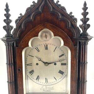 Exquisite Victorian twin Fusee Gothic Bracket clock – R Warwick London - ca 1850