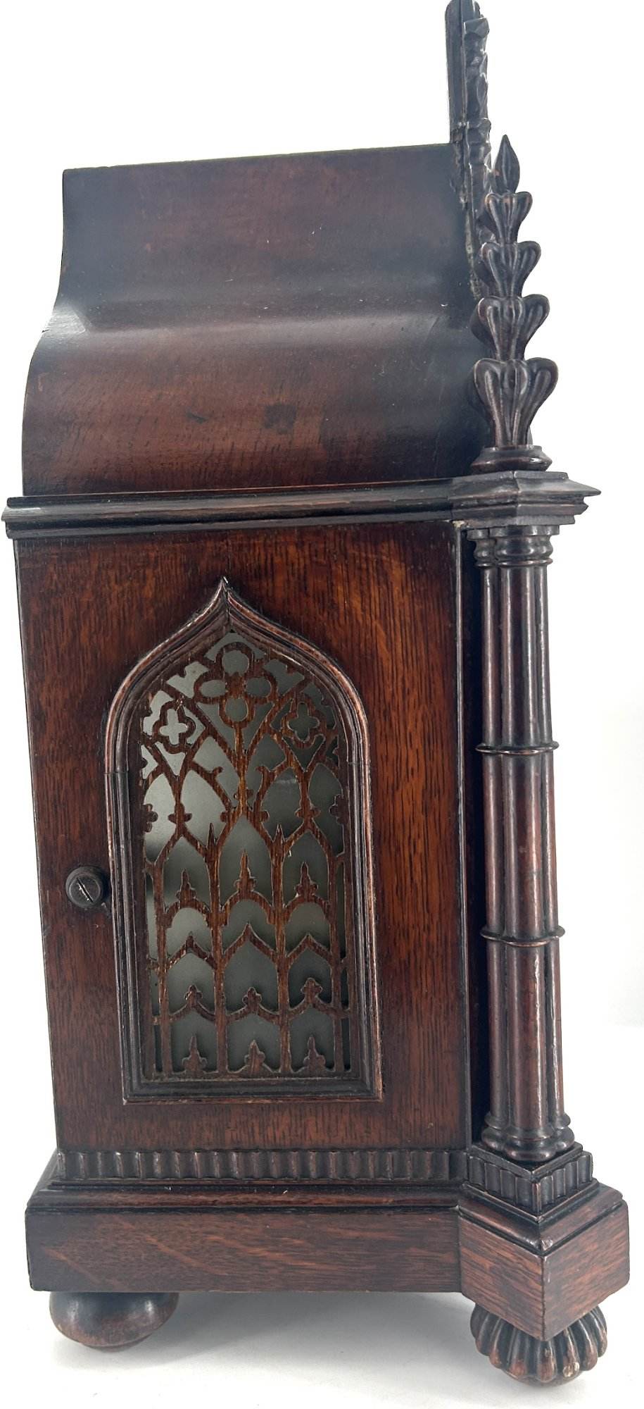 Exquisite Victorian twin Fusee Gothic Bracket clock – R Warwick London - ca 1850 - Image 13