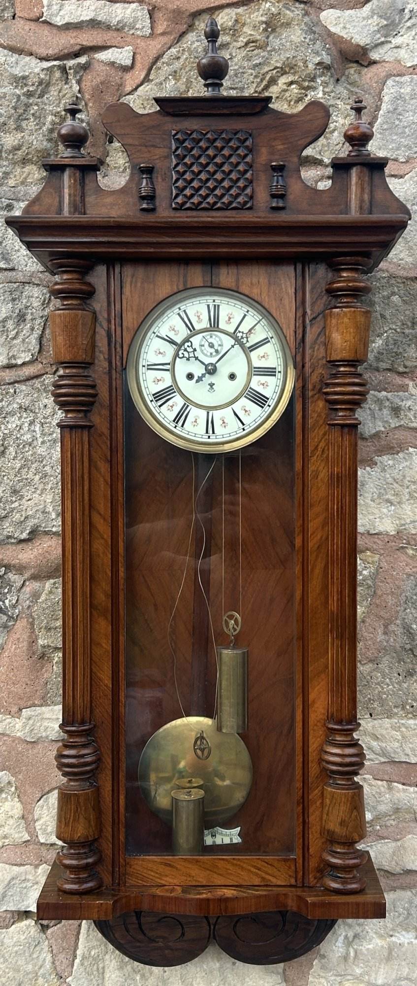 Fabulous Gustav Becker Twin weight Vienna Wall Clock - ca 1880 - Image 5