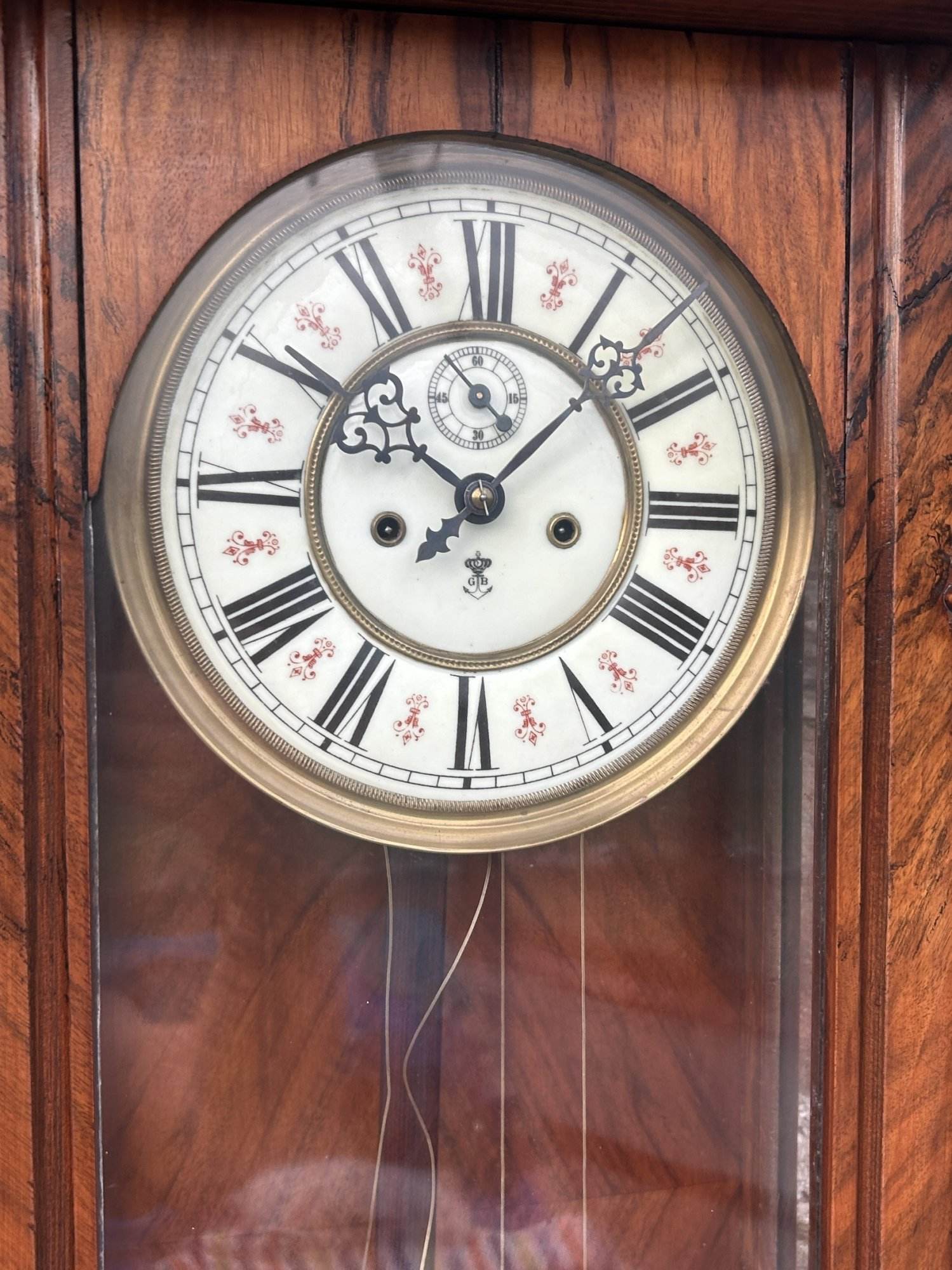 Fabulous Gustav Becker Twin weight Vienna Wall Clock - ca 1880 - Image 4