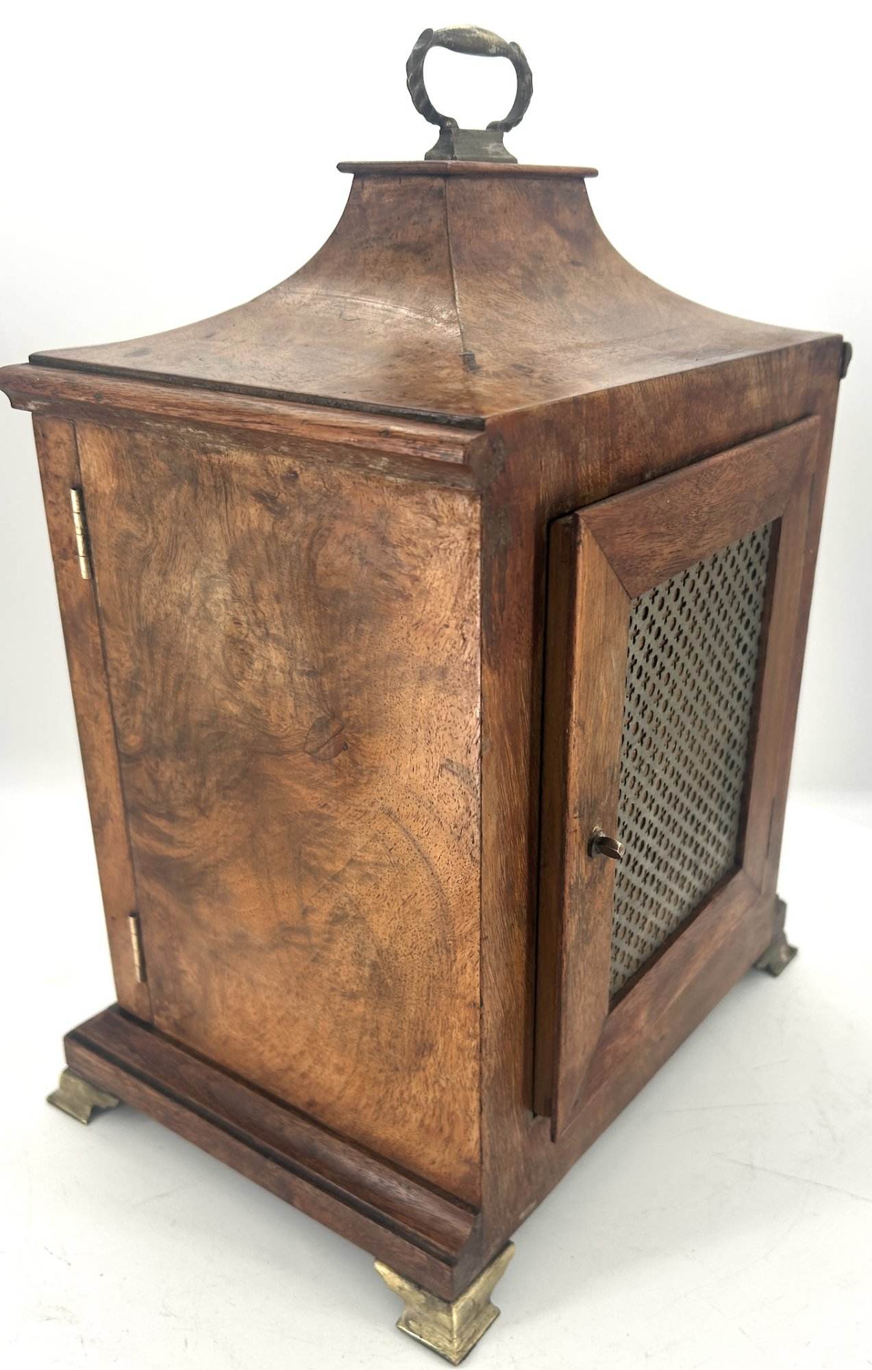 Stunning Burr Walnut case Westminster chime Bracket Clock – ca1920 - Image 6