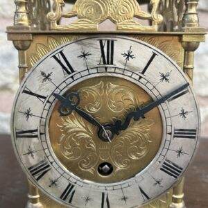 Brass Lantern Mantel Clock - ca1905