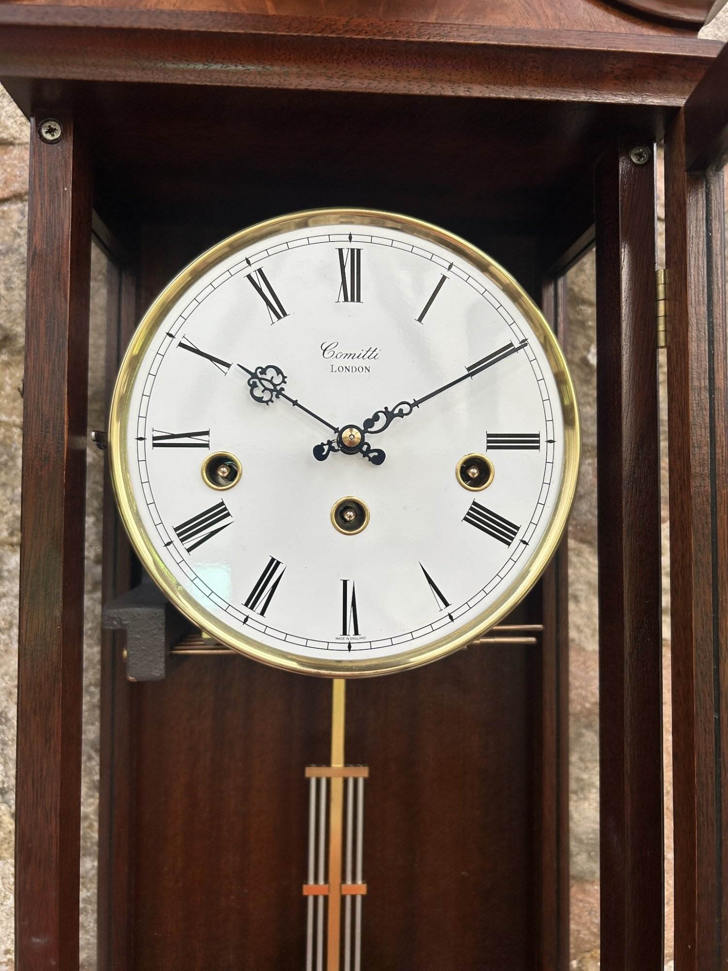 Wonderful Comitti Westminster Chime Wall Clock - ca1980 - Image 6