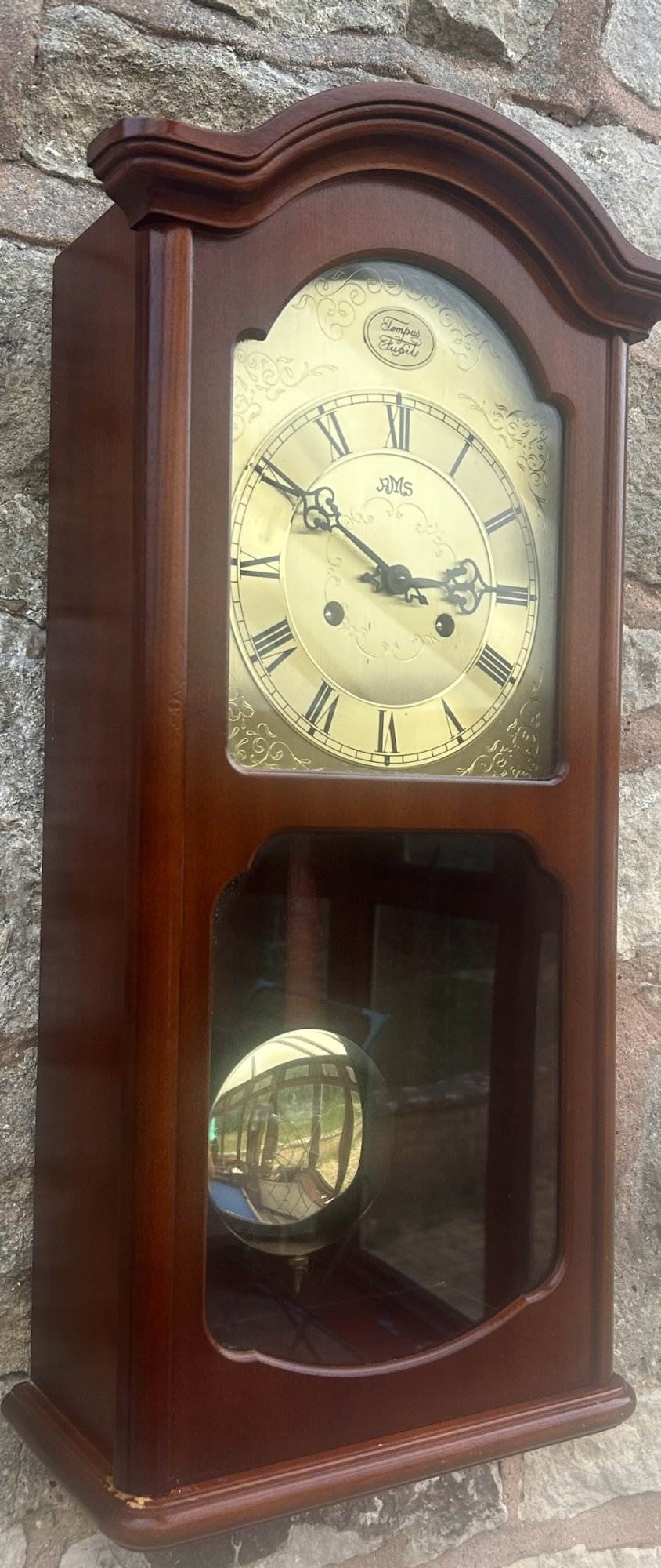 Lovely RMS Mahogany case Wall Clock - ca1970 - Image 5