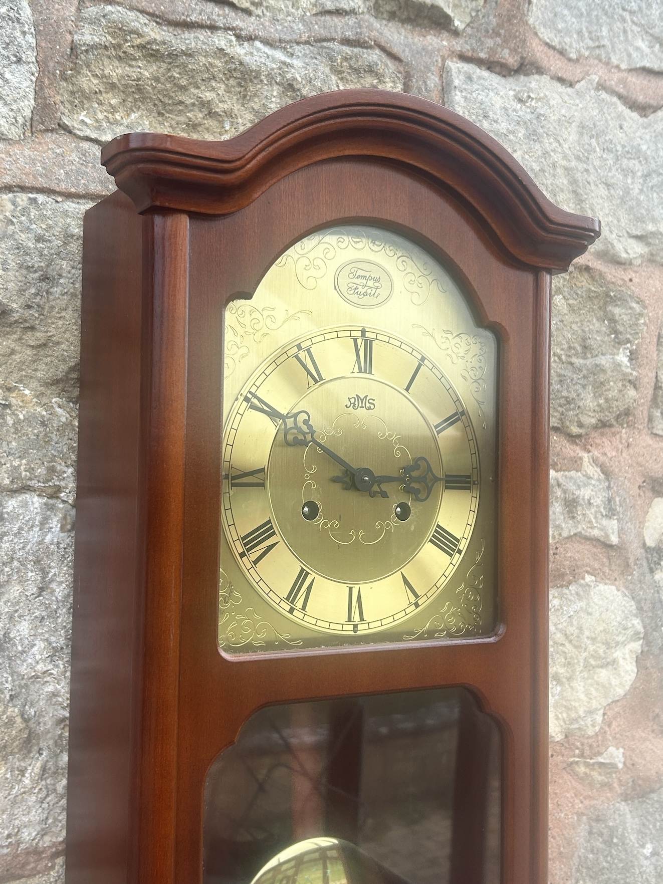 Lovely RMS Mahogany case Wall Clock - ca1970 - Image 6