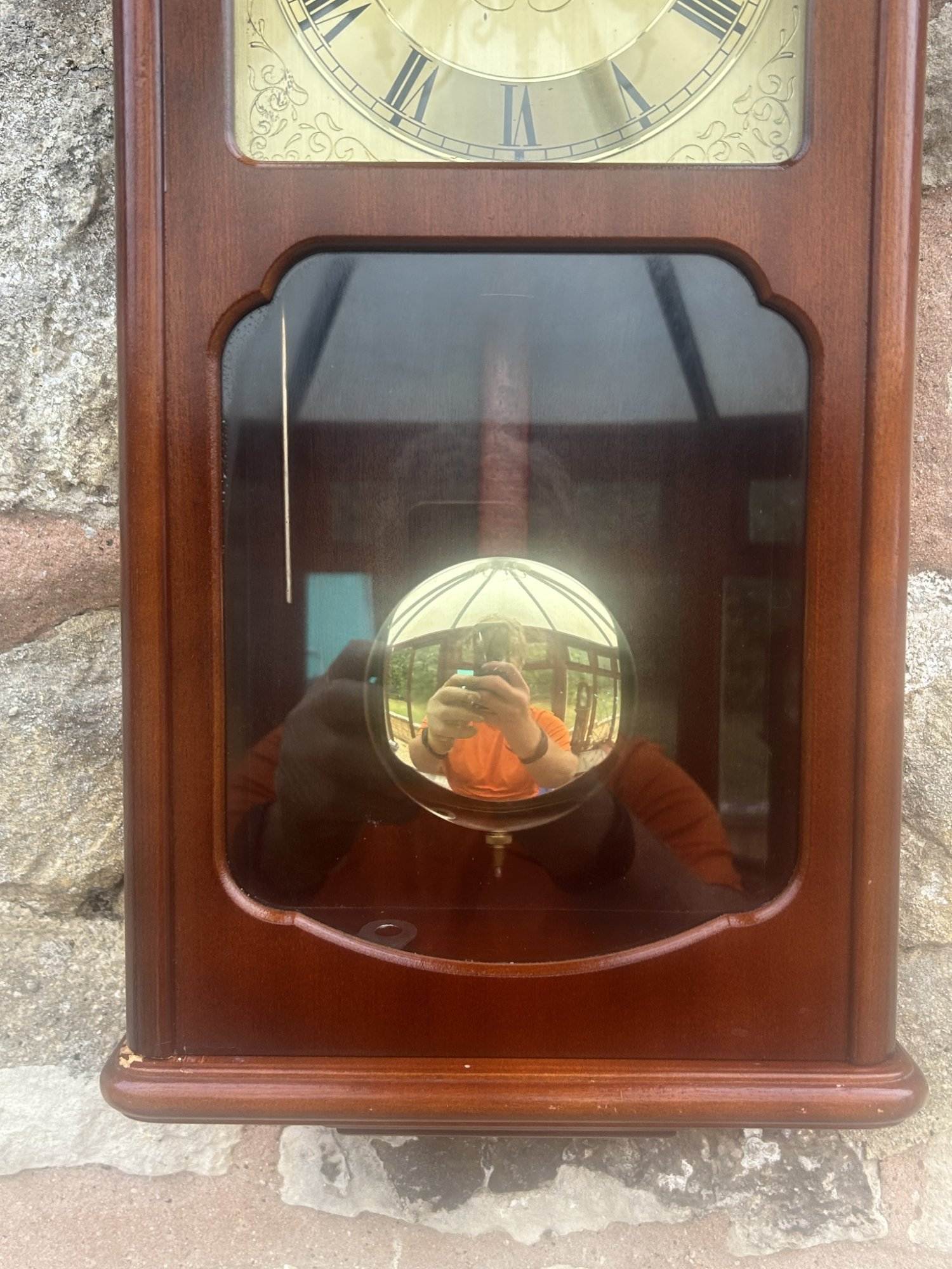 Lovely RMS Mahogany case Wall Clock - ca1970 - Image 10