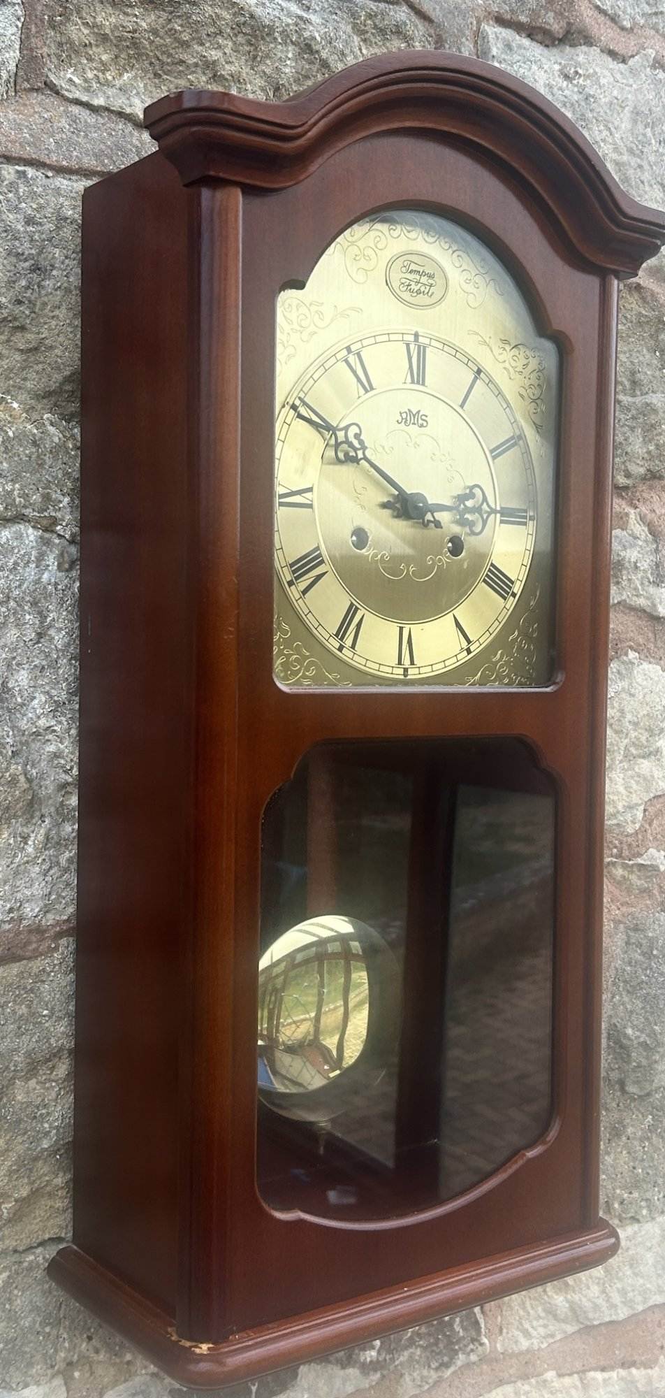 Lovely RMS Mahogany case Wall Clock - ca1970 - Image 11