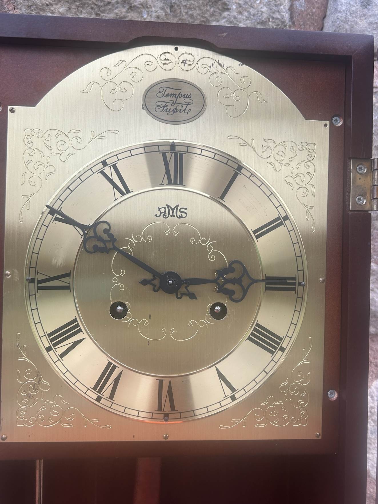 Lovely RMS Mahogany case Wall Clock - ca1970 - Image 3