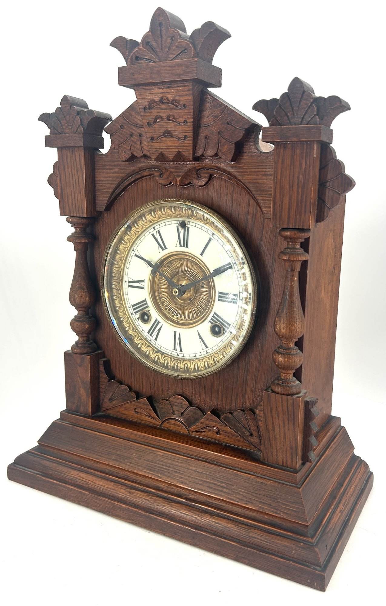 Stunning American Ansonia Bracket Clock ca 1890 - Image 11