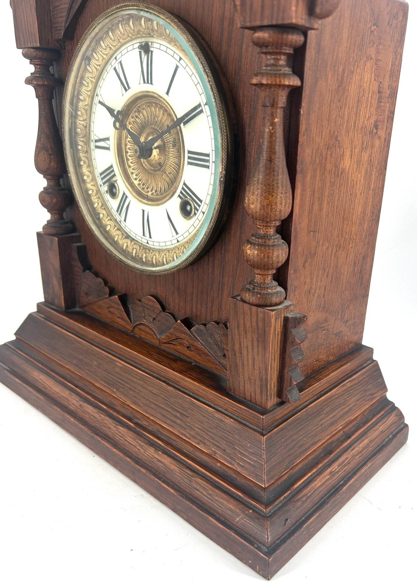Stunning American Ansonia Bracket Clock ca 1890 - Image 12
