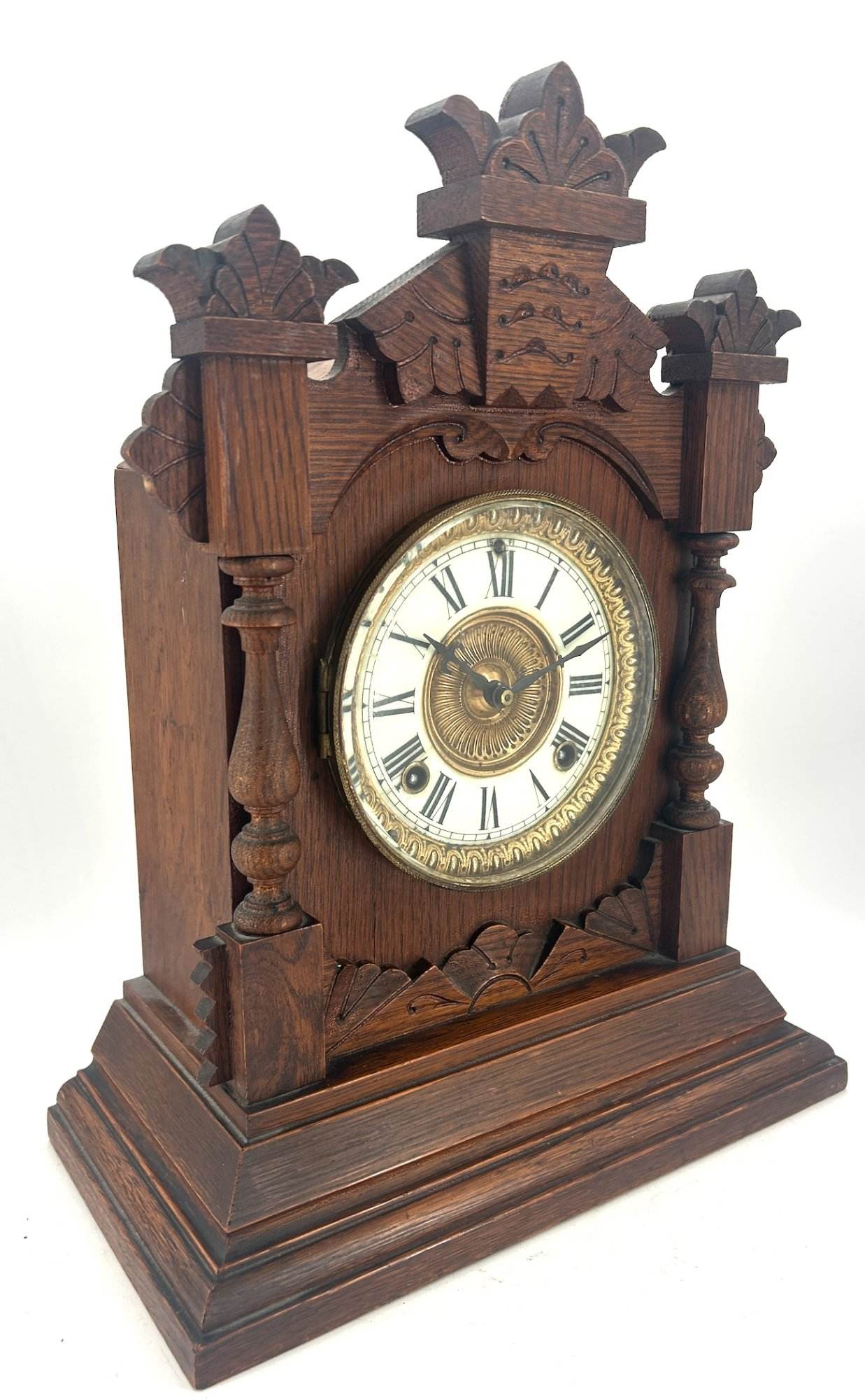Stunning American Ansonia Bracket Clock ca 1890 - Image 4