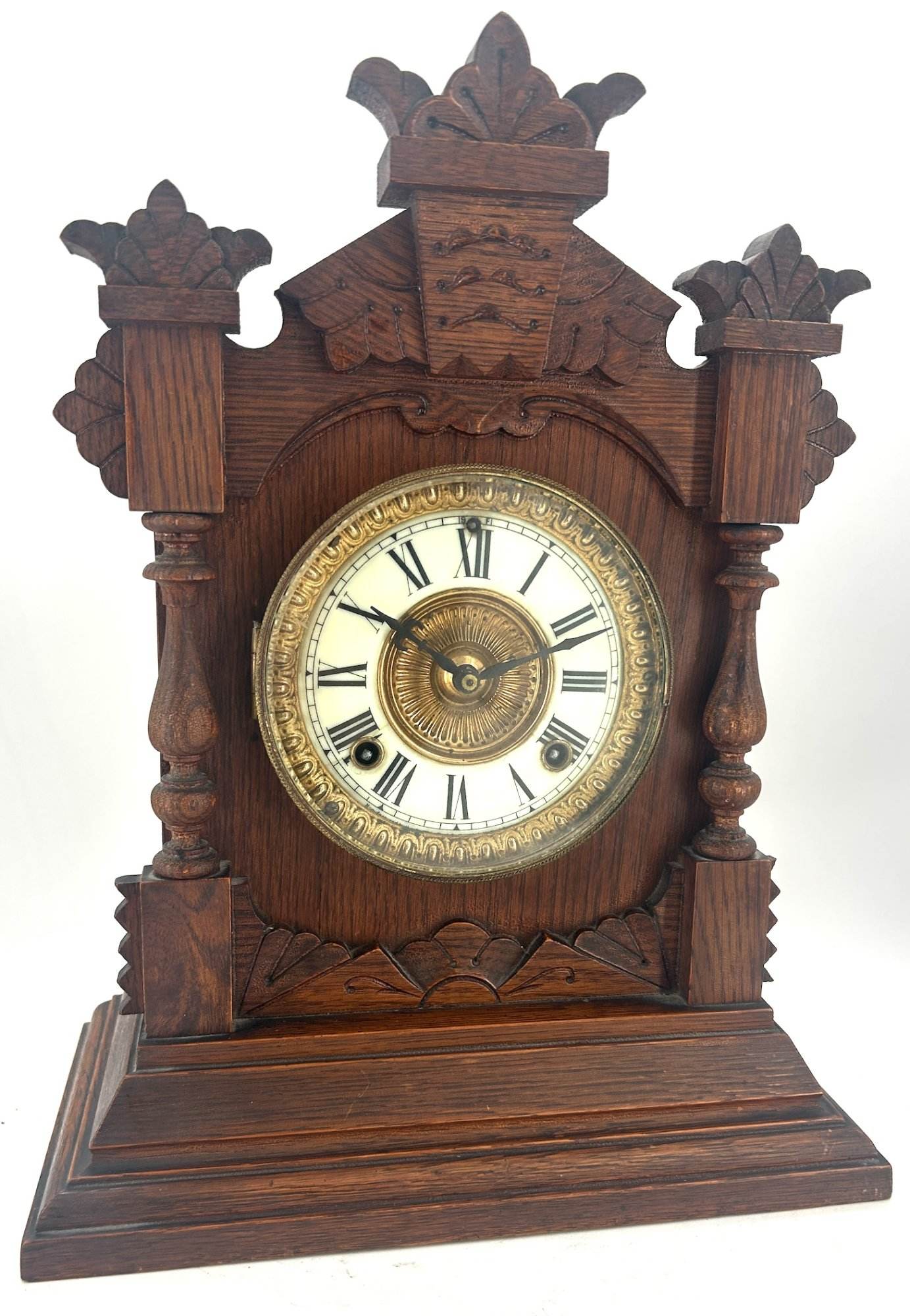 Stunning American Ansonia Bracket Clock ca 1890 - Image 2