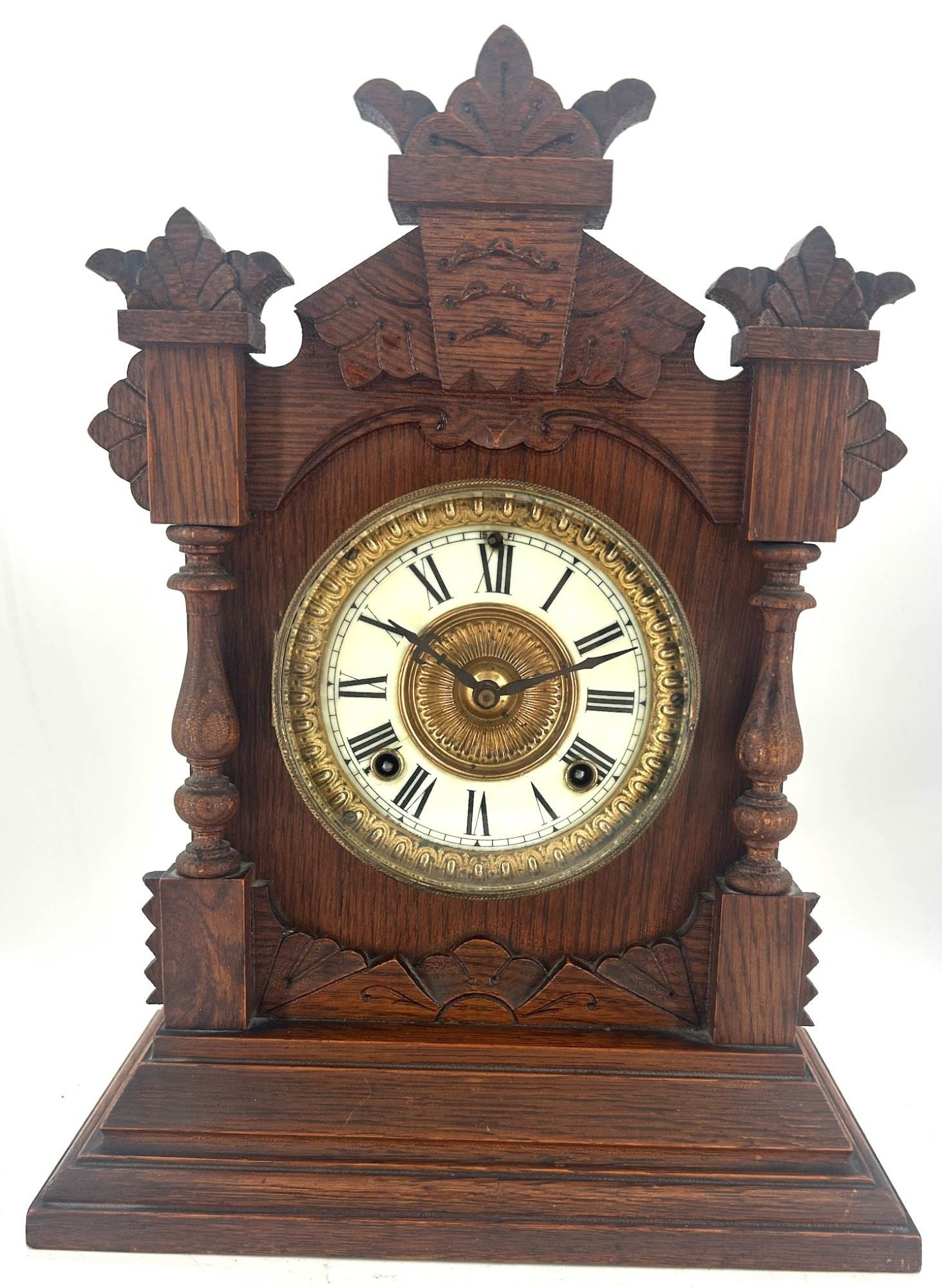 Stunning American Ansonia Bracket Clock ca 1890 - Image 3