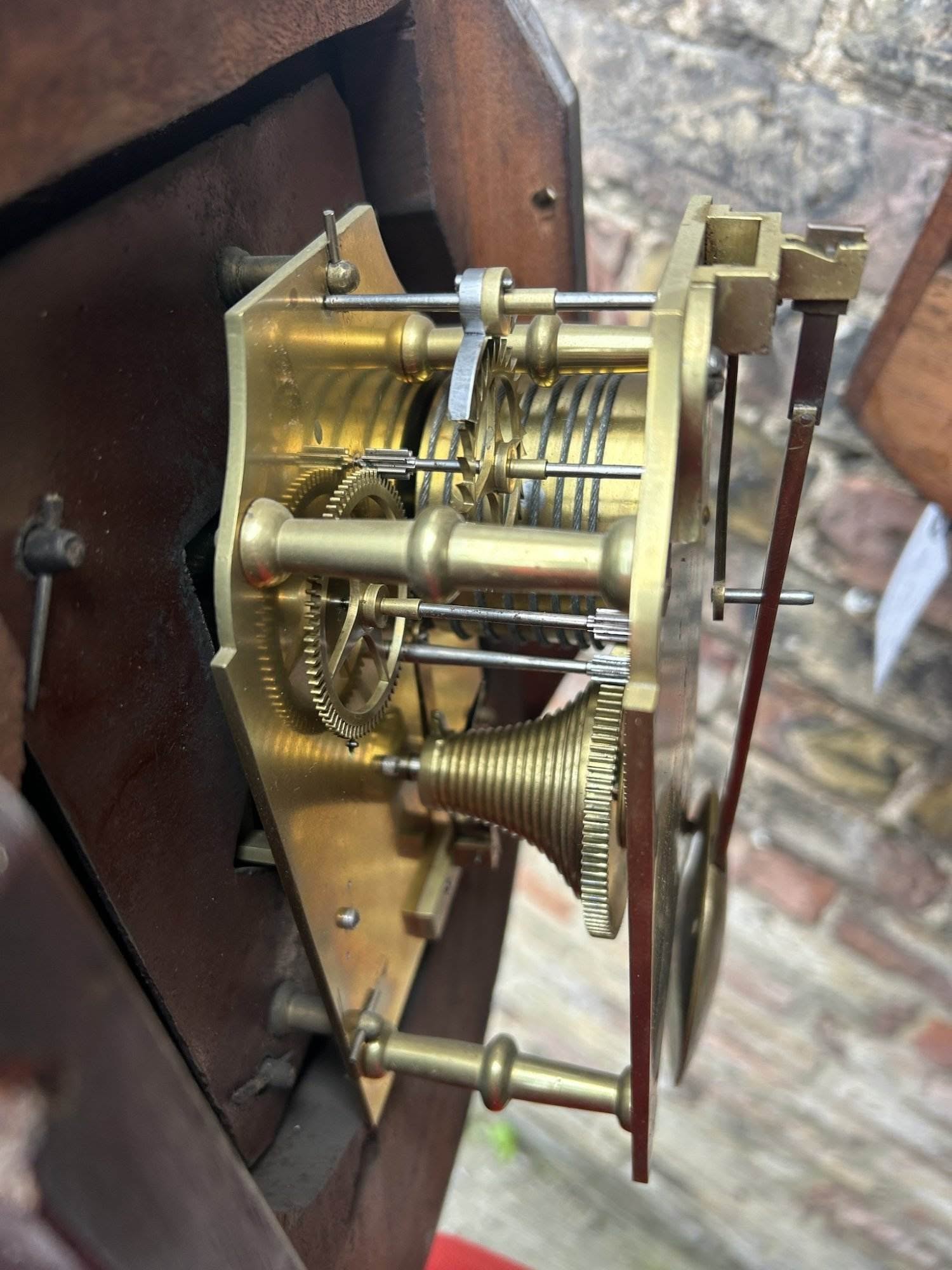 Fabulous Georgian Single Fusee Dial Clock - ca 1840 - Image 2