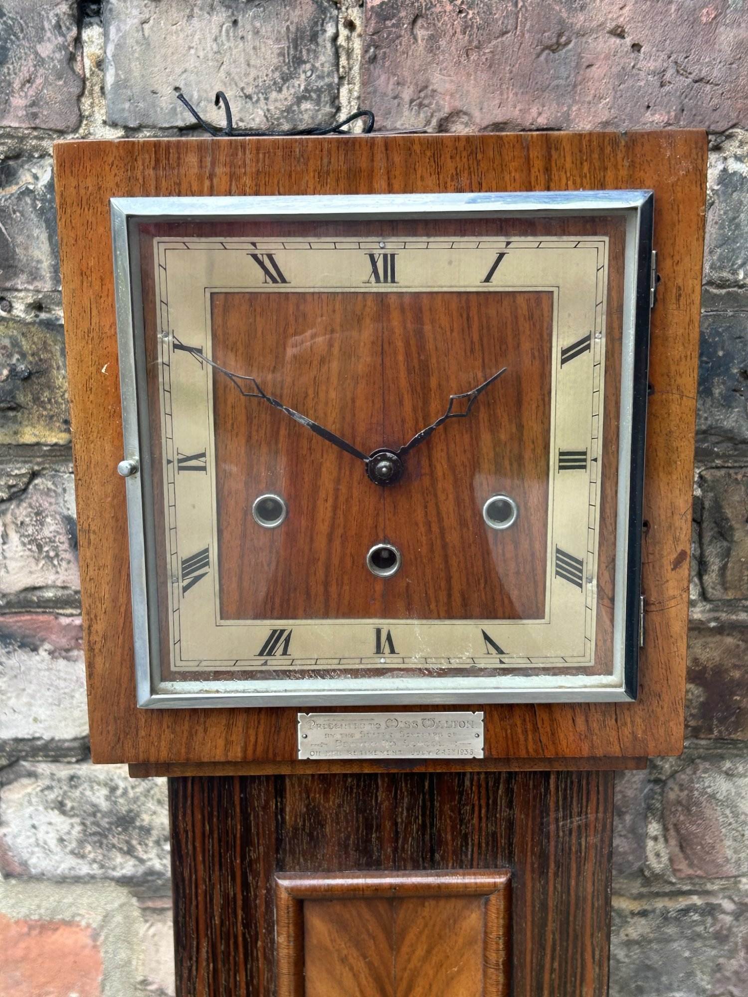 Incredible Art Deco Westminster Chime Grandmother Clock - ca 1920 - Image 7