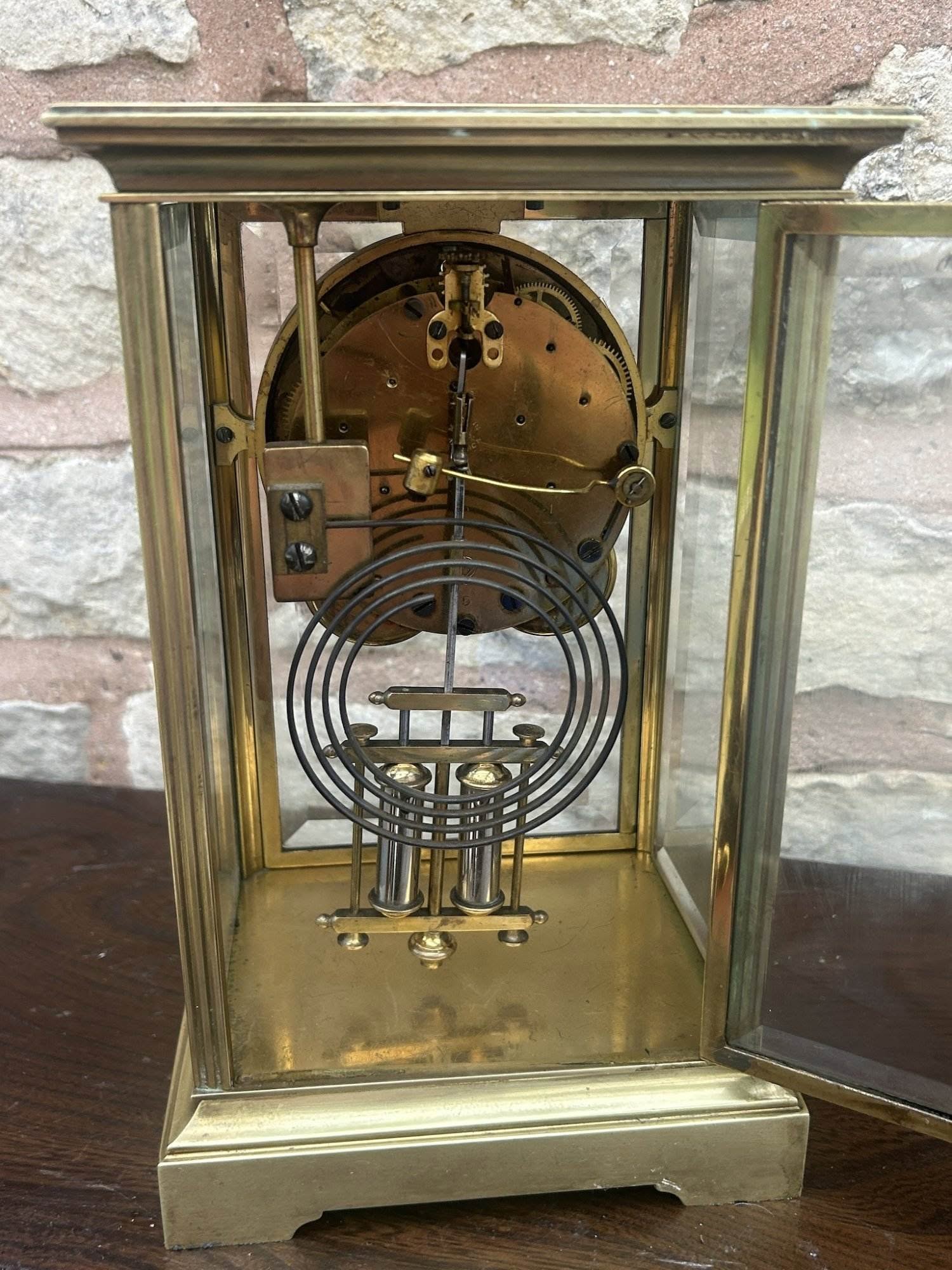 Wonderful Seth Thomas Four Glass Case Mantel Clock - Ca 1900 - Image 10