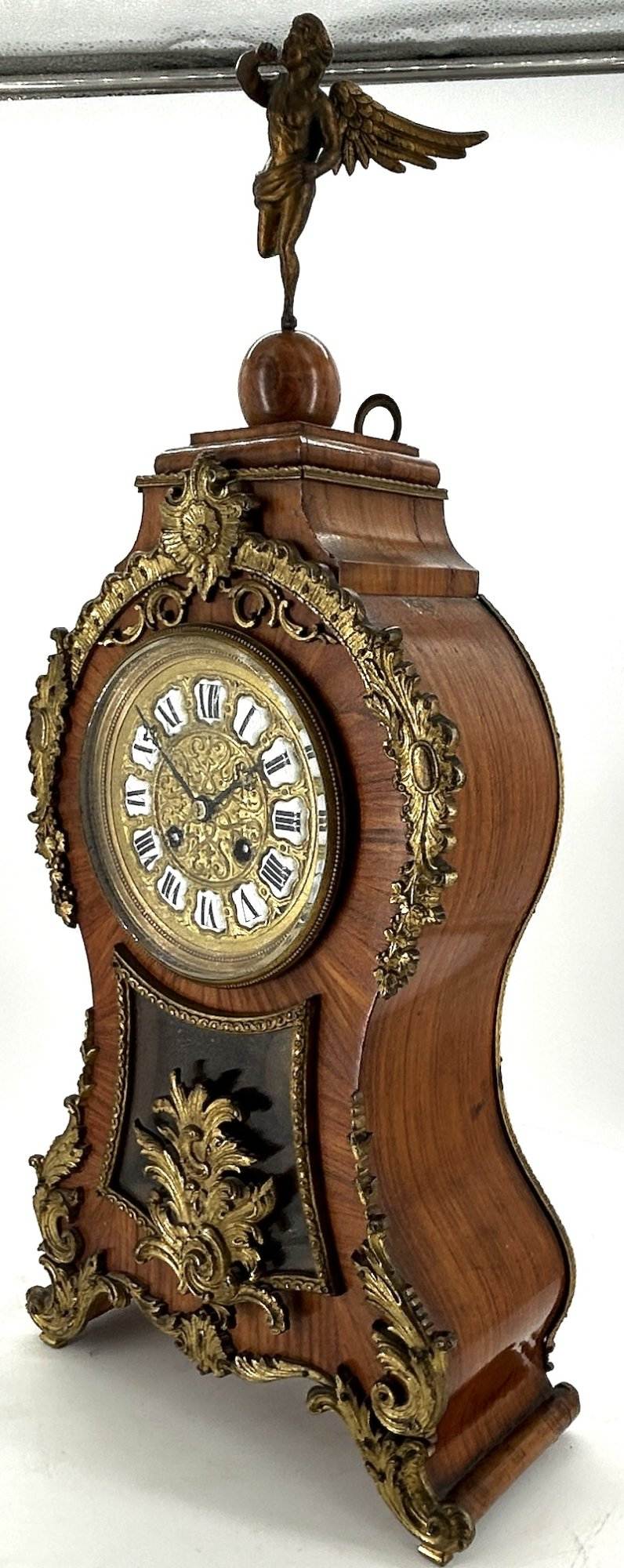 Lovely Kingwood Ormolu Boulle Mantel Clock – Ca 1850 - Image 14