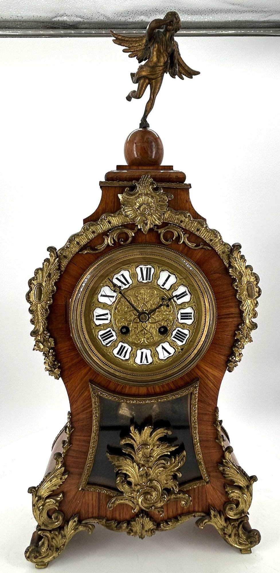 Lovely Kingwood Ormolu Boulle Mantel Clock – Ca 1850 - Image 2