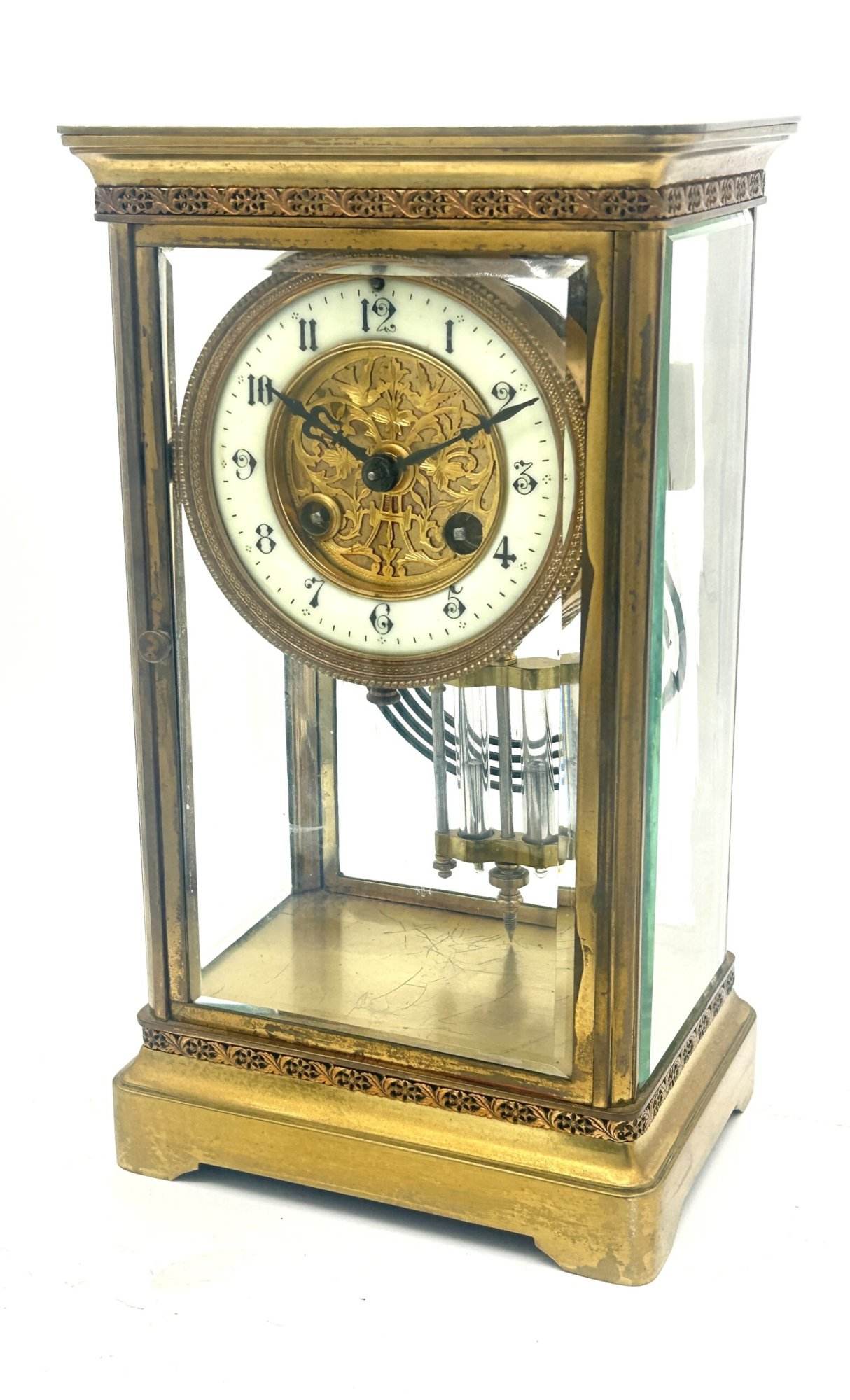 Fabulous French 4 glass regulator Mantel Clock – ca1880 - Image 3
