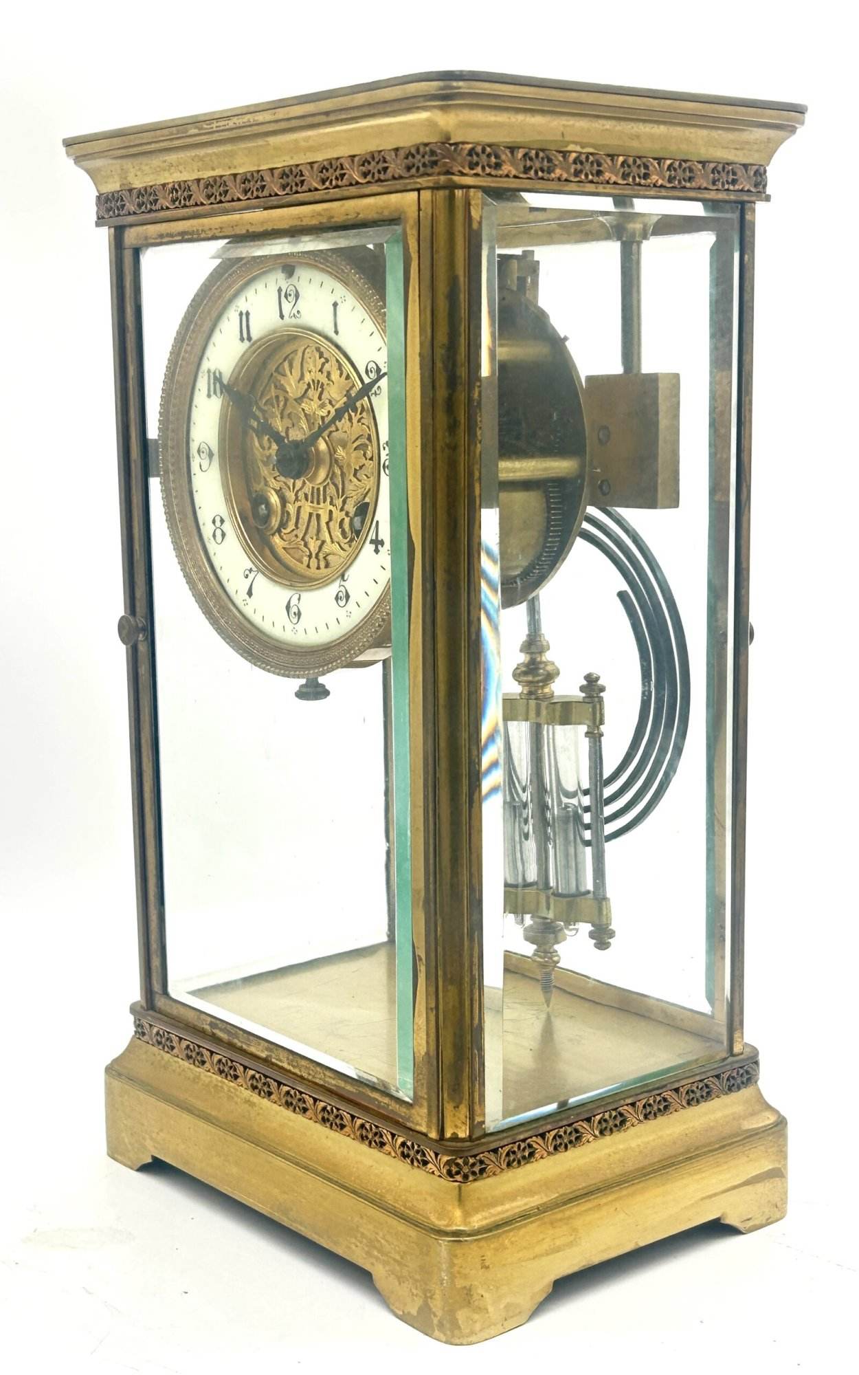 Fabulous French 4 glass regulator Mantel Clock – ca1880 - Image 5