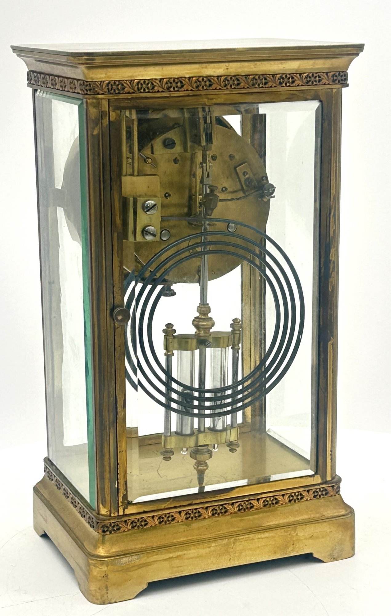 Fabulous French 4 glass regulator Mantel Clock – ca1880 - Image 8