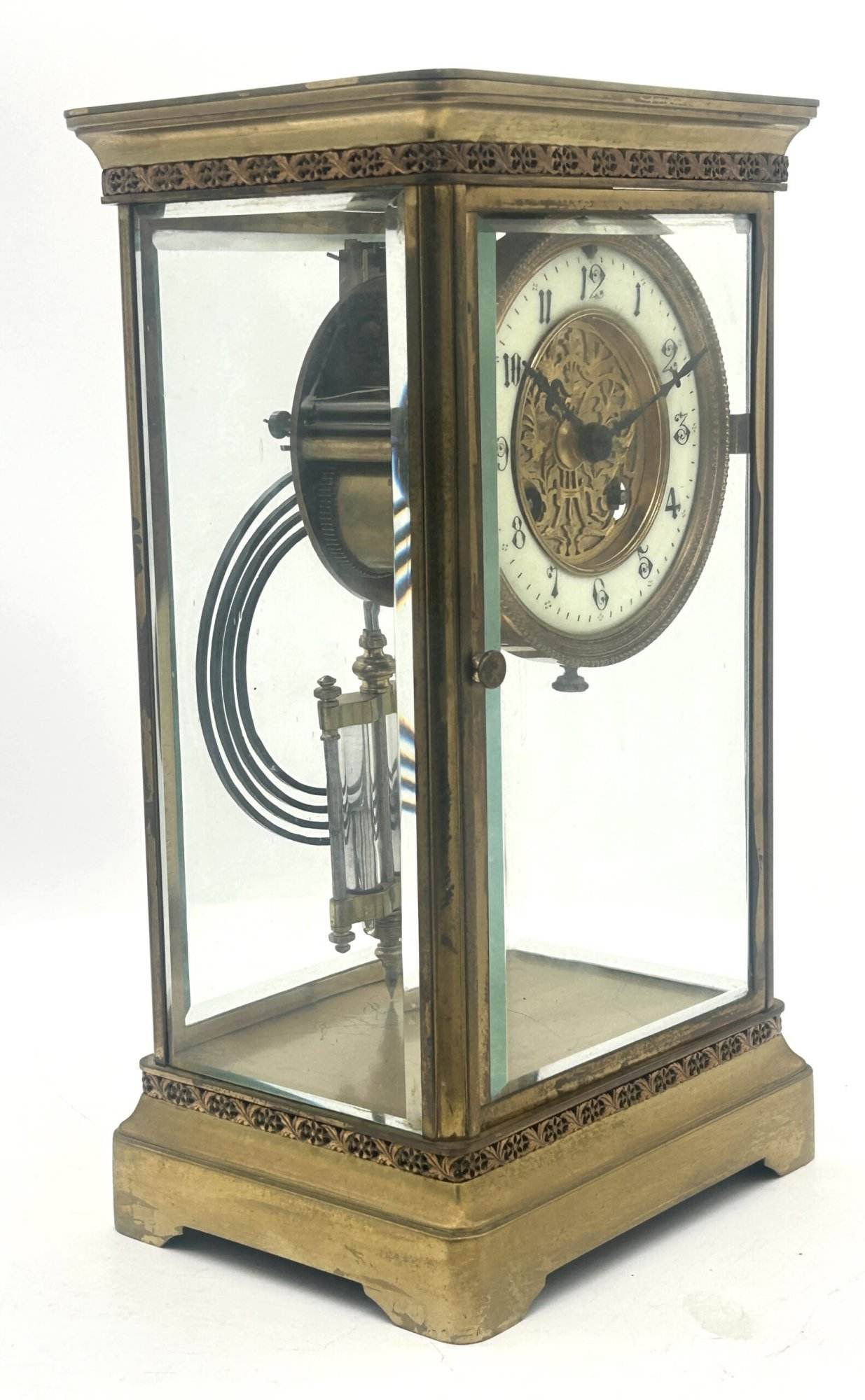 Fabulous French 4 glass regulator Mantel Clock – ca1880 - Image 12