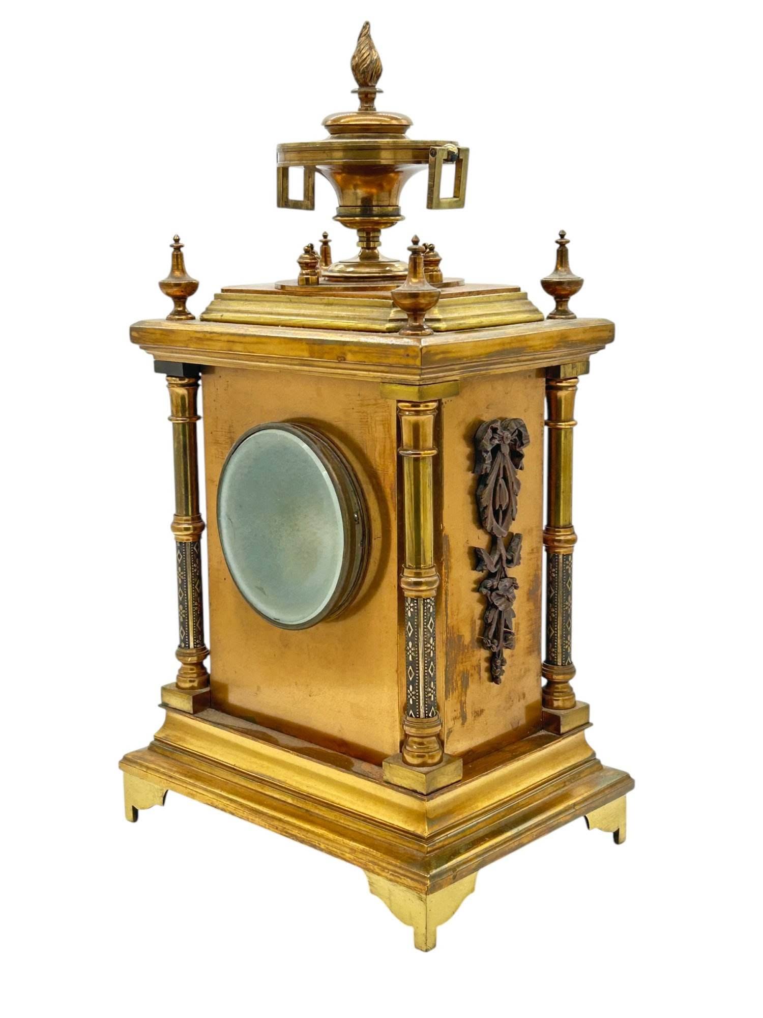 Fabulous French Bronze Ormolu Cube Mantel Clock – ca1890 - Image 10
