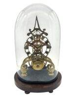 Awesome Rare Victorian 6 spoke wheel Skeleton Mantel Clock - ca1870