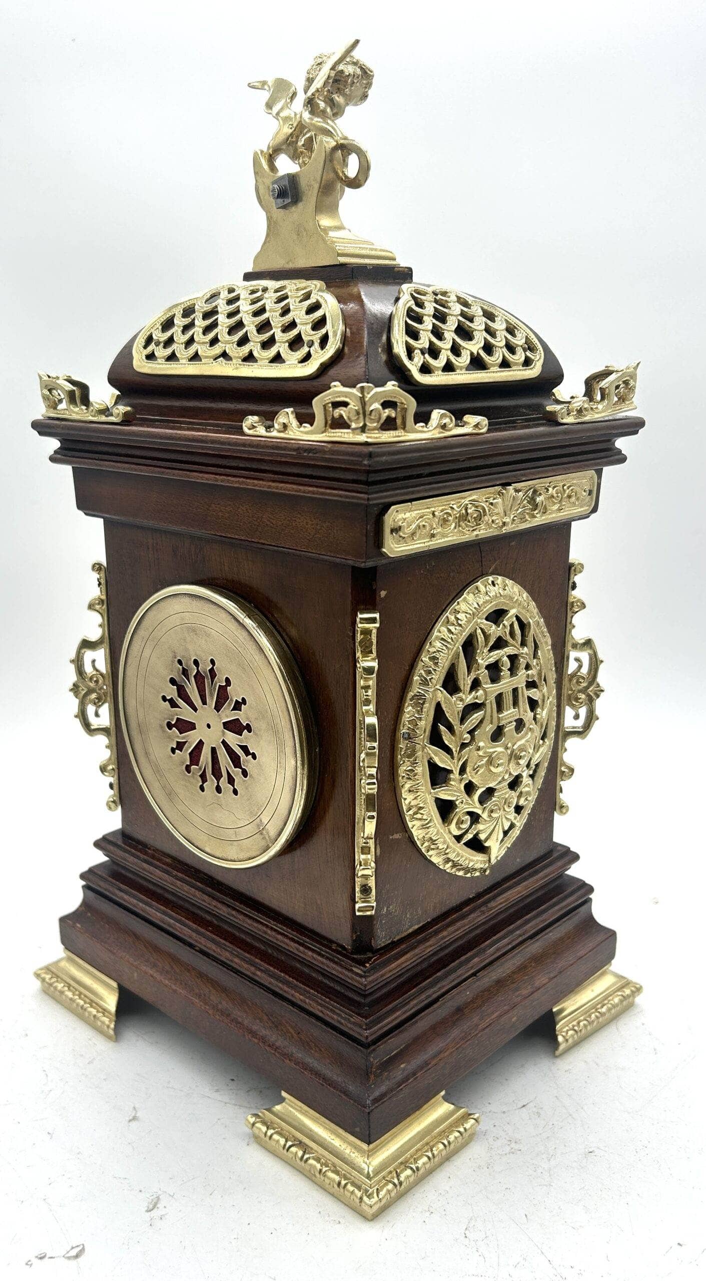 Fabulous Antique French cubed Mantel Clock – ca1880 - Image 5