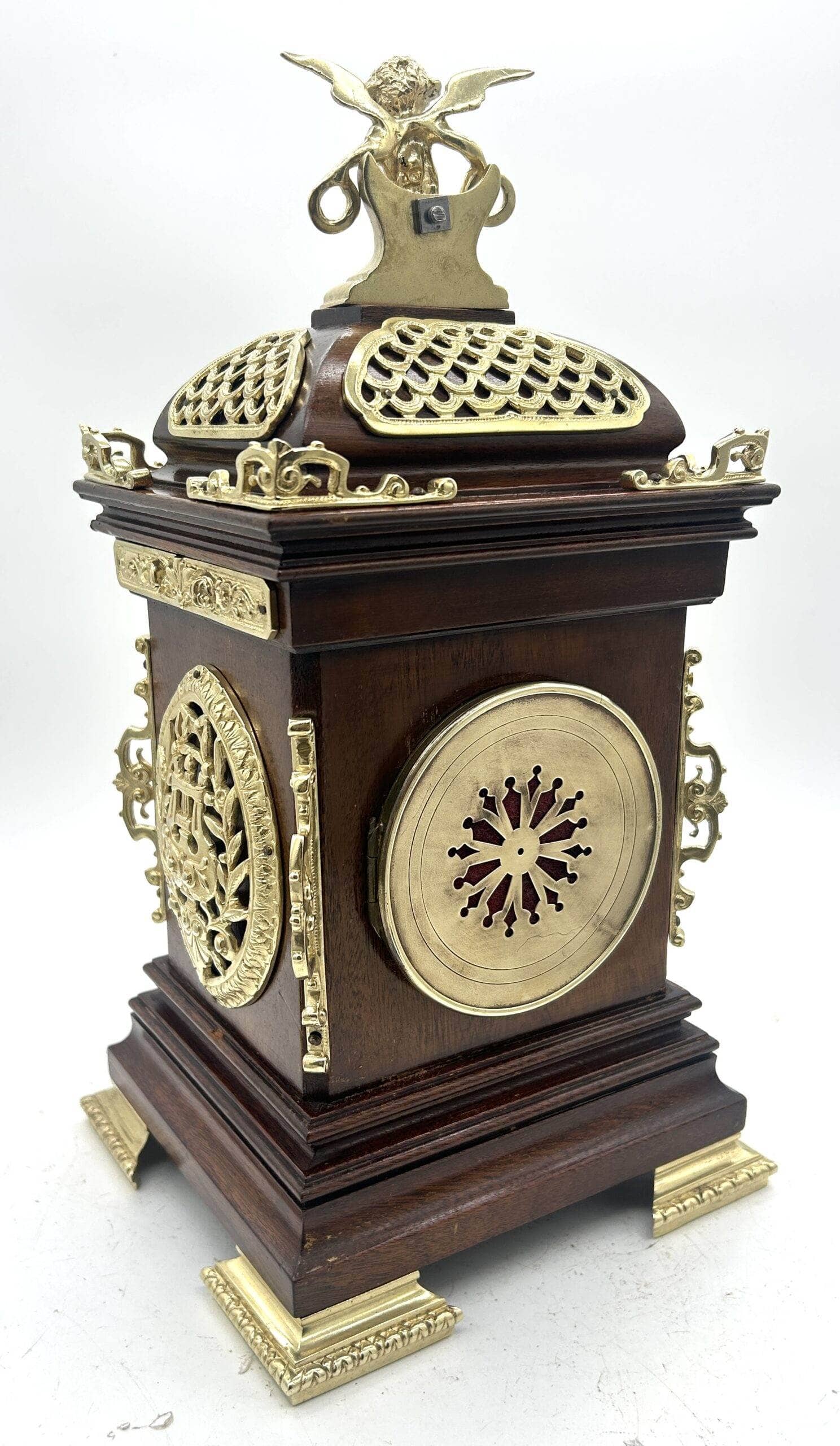 Fabulous Antique French cubed Mantel Clock – ca1880 - Image 6