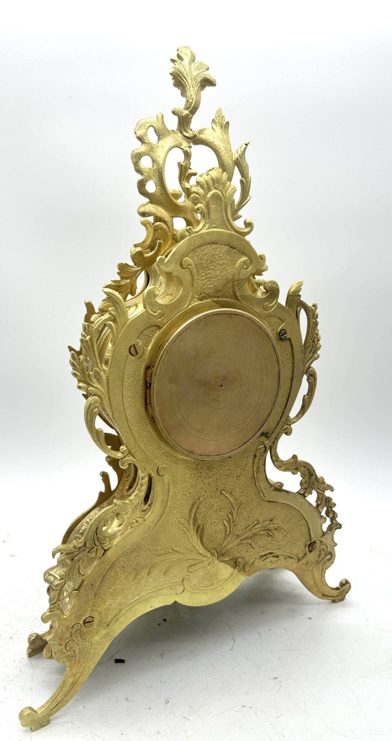 Antique French bronze ormolu 8 day mantel clock -ca 1870 - Image 9