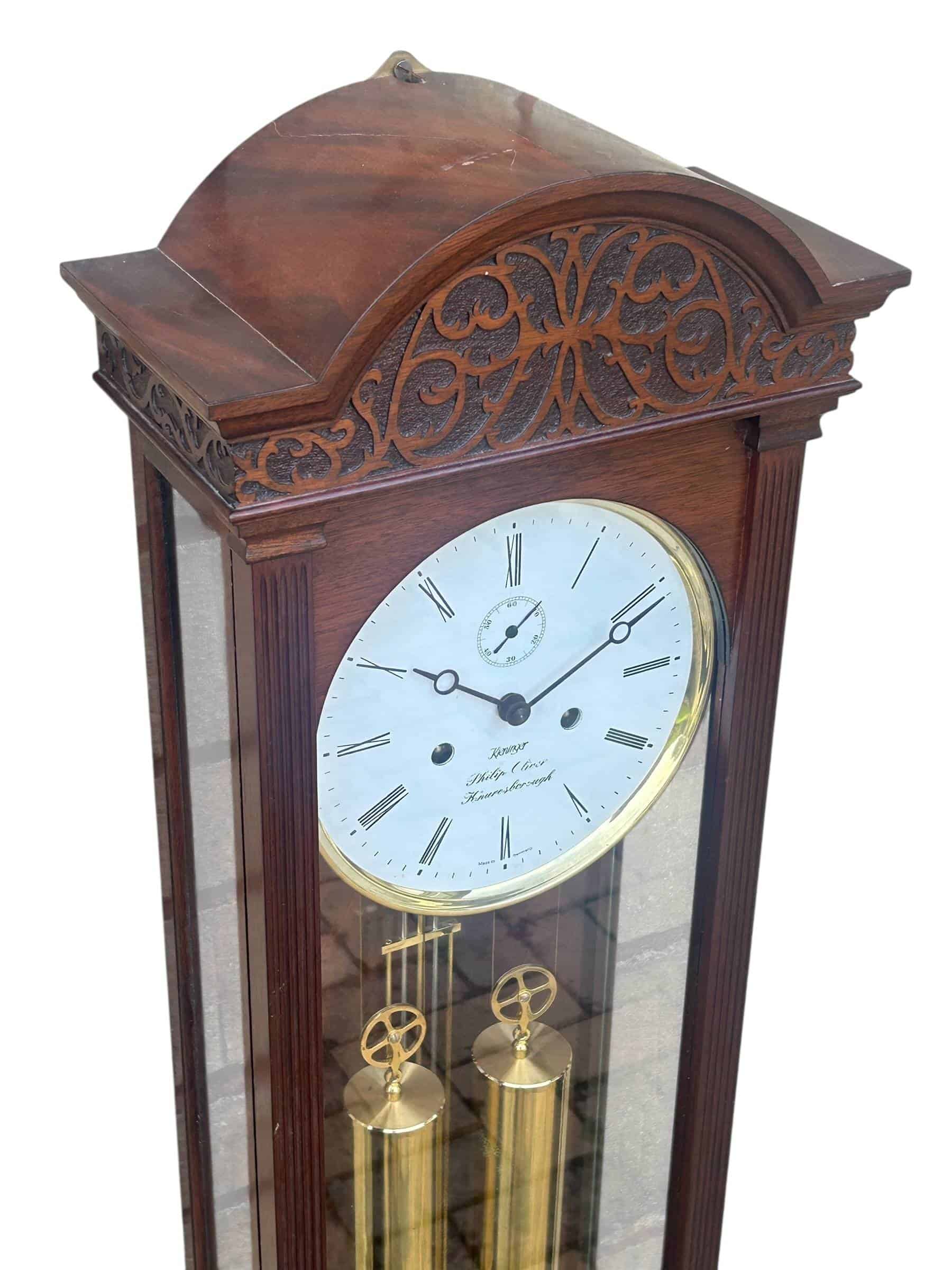 Kieninger twin weight wall clock