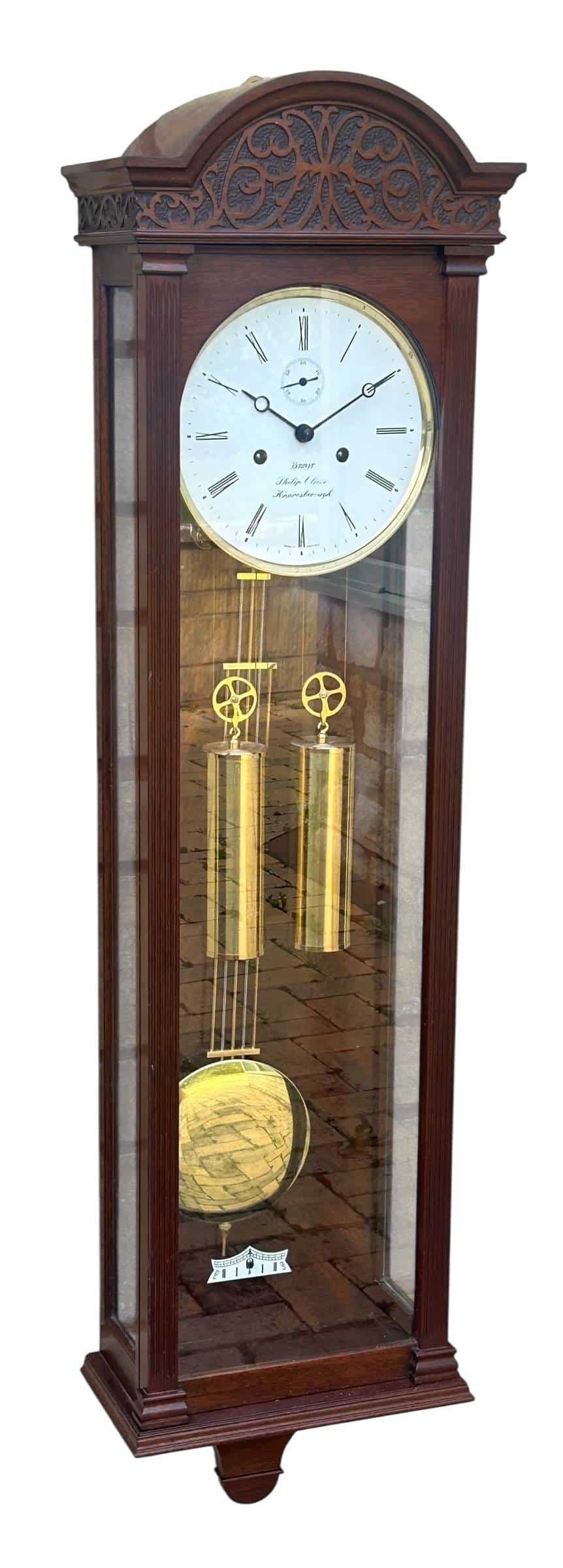Kieninger twin weight wall clock