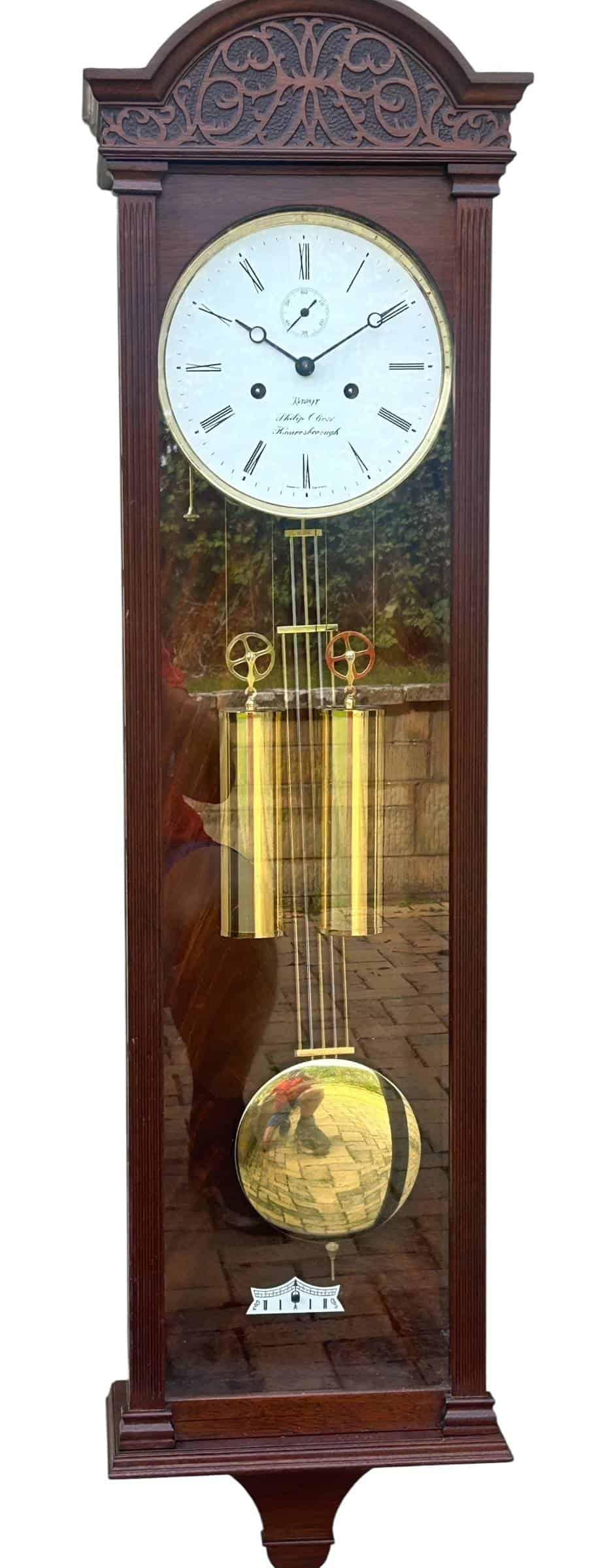 Kieninger twin weight wall clock