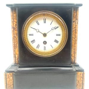 slate & marble Mantel Clock